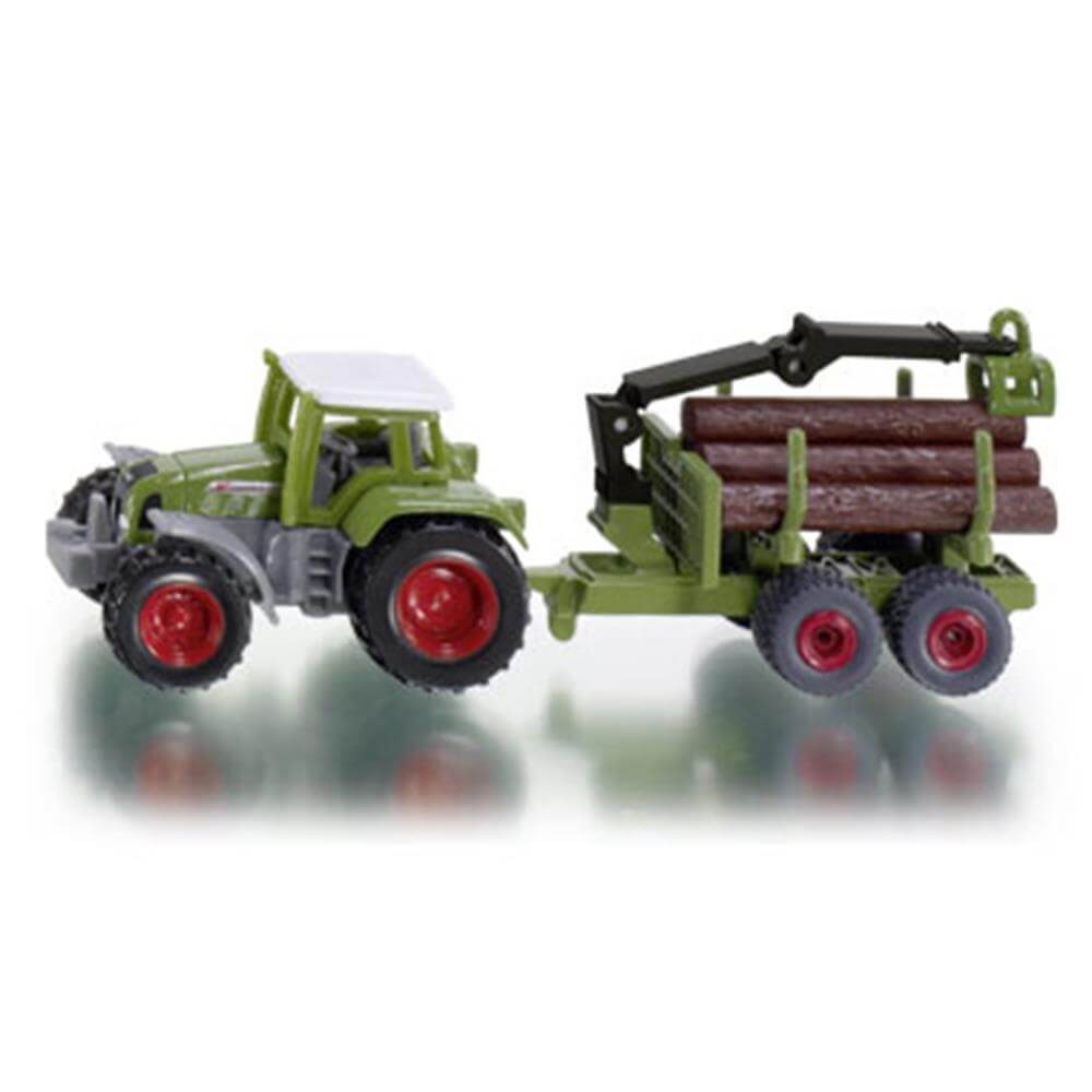 Alpha Siku Tractor with Forestry Trailer